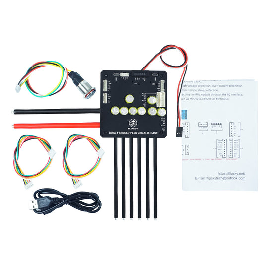 Dual FSESC6.6 6.7 Plus based on VESC6 With Power Button - FLIPSKY